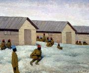 Felix Vallotton Senegalese Soldiers at the camp of Mailly, oil painting reproduction
